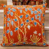 Handmade Uzbek Suzani Silk Cushion - 307746-AX