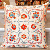 Handmade Uzbek Suzani Silk Cushion - 307746-BE