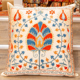 Handmade Uzbek Suzani Silk Cushion - 307746-CC