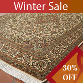 Handmade fine Kashmir silk rug - WS309517
