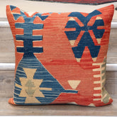 Large Handmade Turkish kilim cushion - 309673-AE