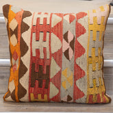 Large Handmade Turkish kilim cushion - 309673-P