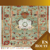 Handmade Afghan Sultani short runner - ENR309906