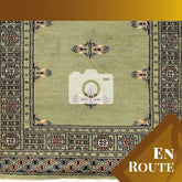 Handmade Butterfly design Bokhara rug - ENR309952