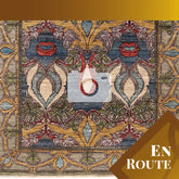 Handmade Arts and Craft Afghan rug - ENR310003