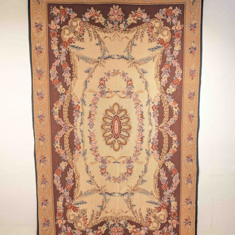 Chinese needle point flat weave rug or wallhanging - CB150507