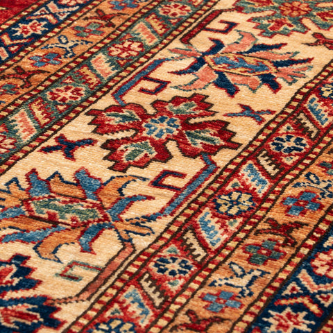 Handmade extra fine Afghan Kazak carpet -284950