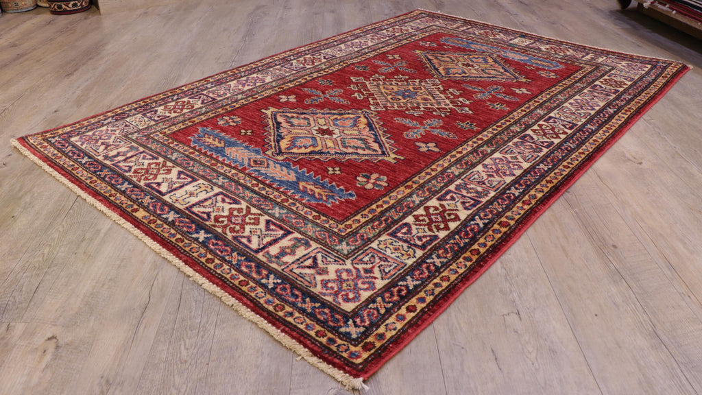 Handmade fine Afghan Kazak rug - 307027