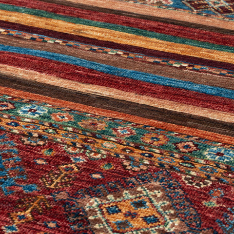 Handmade Afghan Kharjeen medium runner - 307380