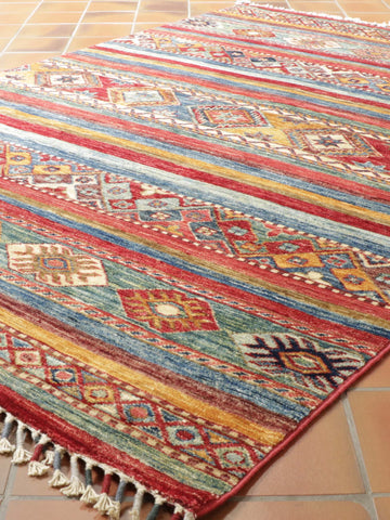 Handmade Afghan Kharjeen rug - 307498