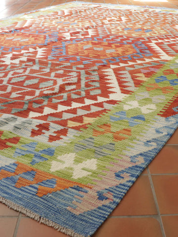 Handmade Afghan Kilim rug - 307697