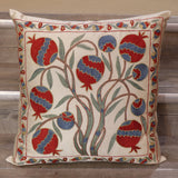 Handmade Uzbek Suzani Silk Cushion - 307746-10