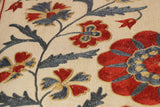 Handmade Uzbek Suzani Silk Cushion - 307746-8