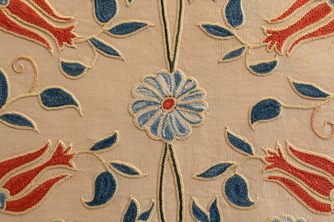 Handmade Uzbek Suzani Silk Cushion - 307746AG
