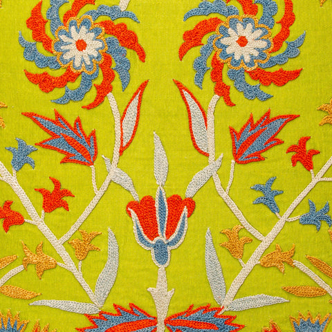Handmade Uzbek Suzani Silk Cushion - 307746-AW