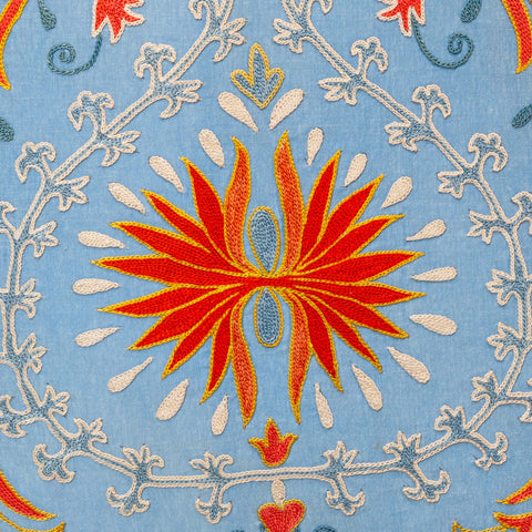 Handmade Uzbek Suzani Silk Cushion - 307746-BA