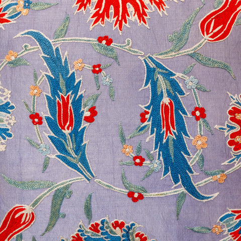 Handmade Uzbek Suzani Silk Cushion - 307746-BB