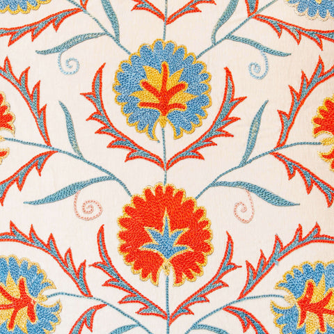 Handmade Uzbek Suzani Silk Cushion - 307746-BH