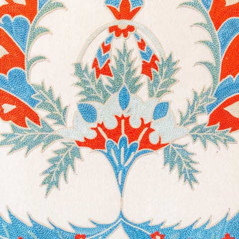 Handmade Uzbek Suzani Silk Cushion - 307746-BJ