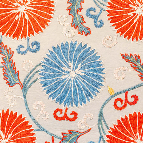 Handmade Uzbek Suzani Silk Cushion - 307746BO