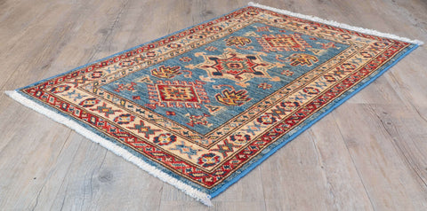 Handmade Afghan Kazak rug - 307896
