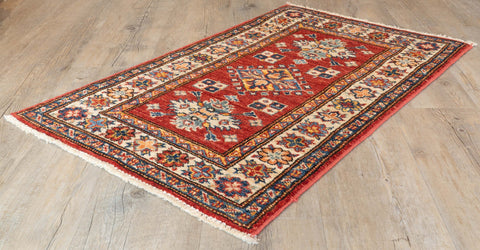 Handmade Afghan Kazak rug - 308098