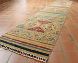 Handmade fine Afghan Samarkand runner - 308175