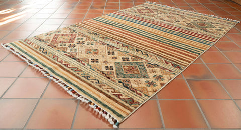 Handmade fine Afghan Samarkand rug - 308188
