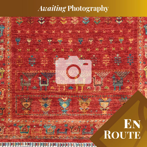 Handmade fine Afghan Samarkand rug - ENR308199