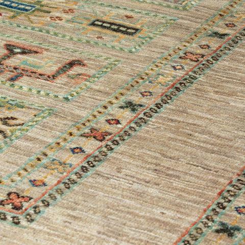 Handmade fine Afghan Samarkand rug - 308217