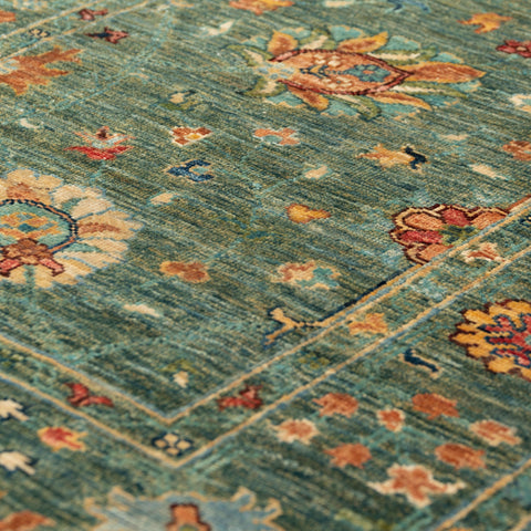 Handmade modern Afghan Ziegler rug - 308243