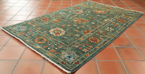 Handmade modern Afghan Ziegler rug - 308243