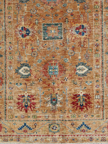 Handmade extra fine Afghan Kazak rug - ENR308259