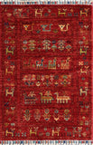 Handmade Afghan Samarkand rug - ENR308292