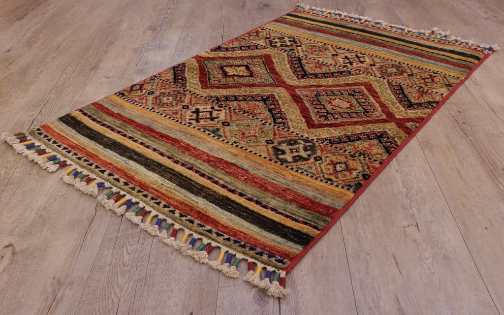 Handmade Afghan Kharjeen rug - 308447