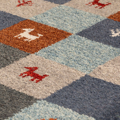 Handmade Indo Persian Gabbeh mat - 308646