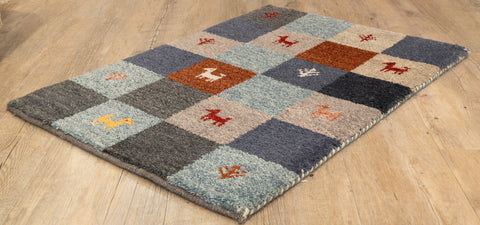 Handmade Indo Persian Gabbeh mat - 308646