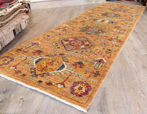 Handmade fine Afghan Tribal short runner - 308764