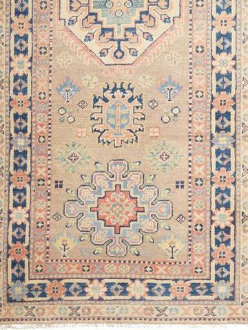 Handmade Luxury Commercial  Afghan Kazak runner - 308796