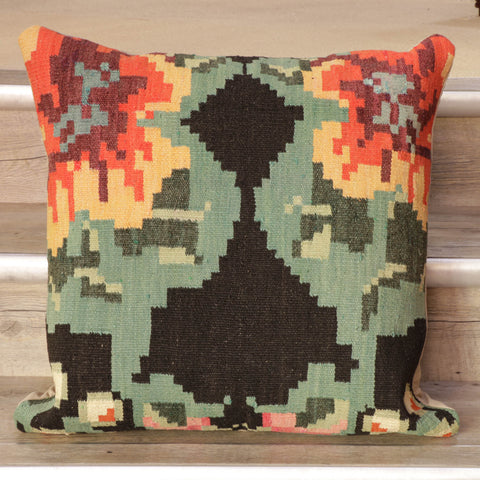 large Handmade Moldovan kilim cushion - 309009
