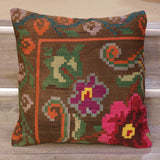 Large Handmade Moldovan kilim cushion - 309011h