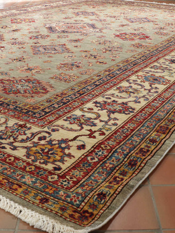 Handmade fine Afghan Kazak carpet - 309035
