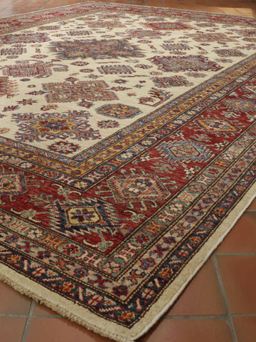 Handmade fine Afghan Kazak carpet - 309036