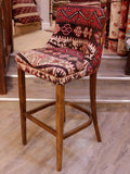 Turkish kilim covered bar stool - 309144