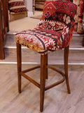 Turkish kilim covered bar stool - 309145