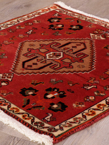 Handmade Persian Qashqai square - 309211
