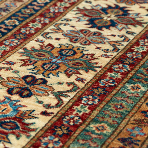 Handmade fine Afghan Kazak carpet - 309239