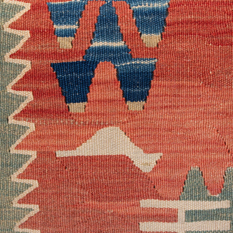 Large Handmade Turkish kilim cushion - 309673-U