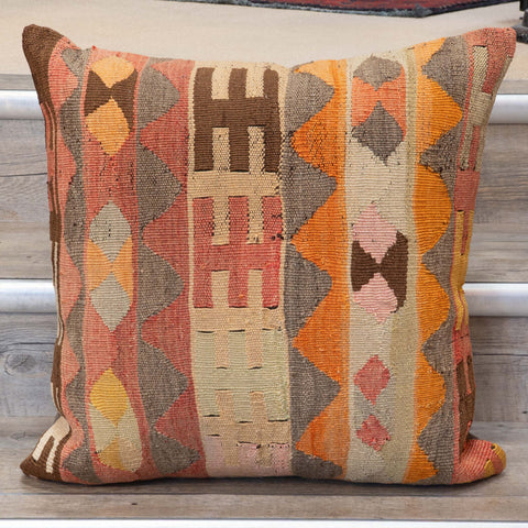 Large Handmade Turkish kilim cushion - 309673-Y