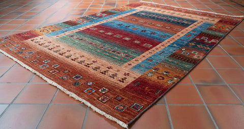 Handmade Afghan Loribaft rug - 309780